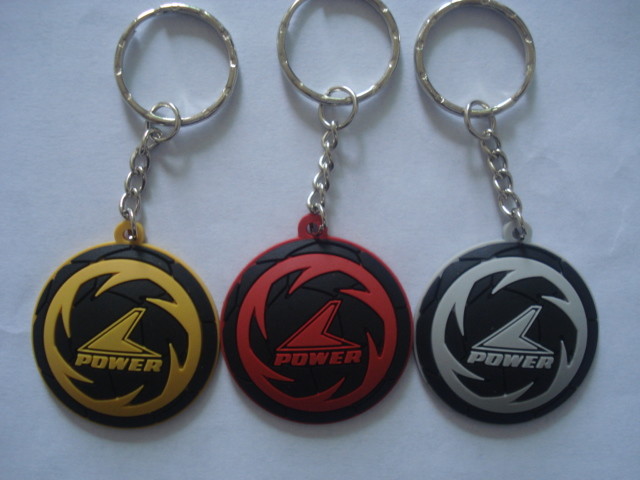2D Personalized Rubber Keychains , Custom Keychains For Business