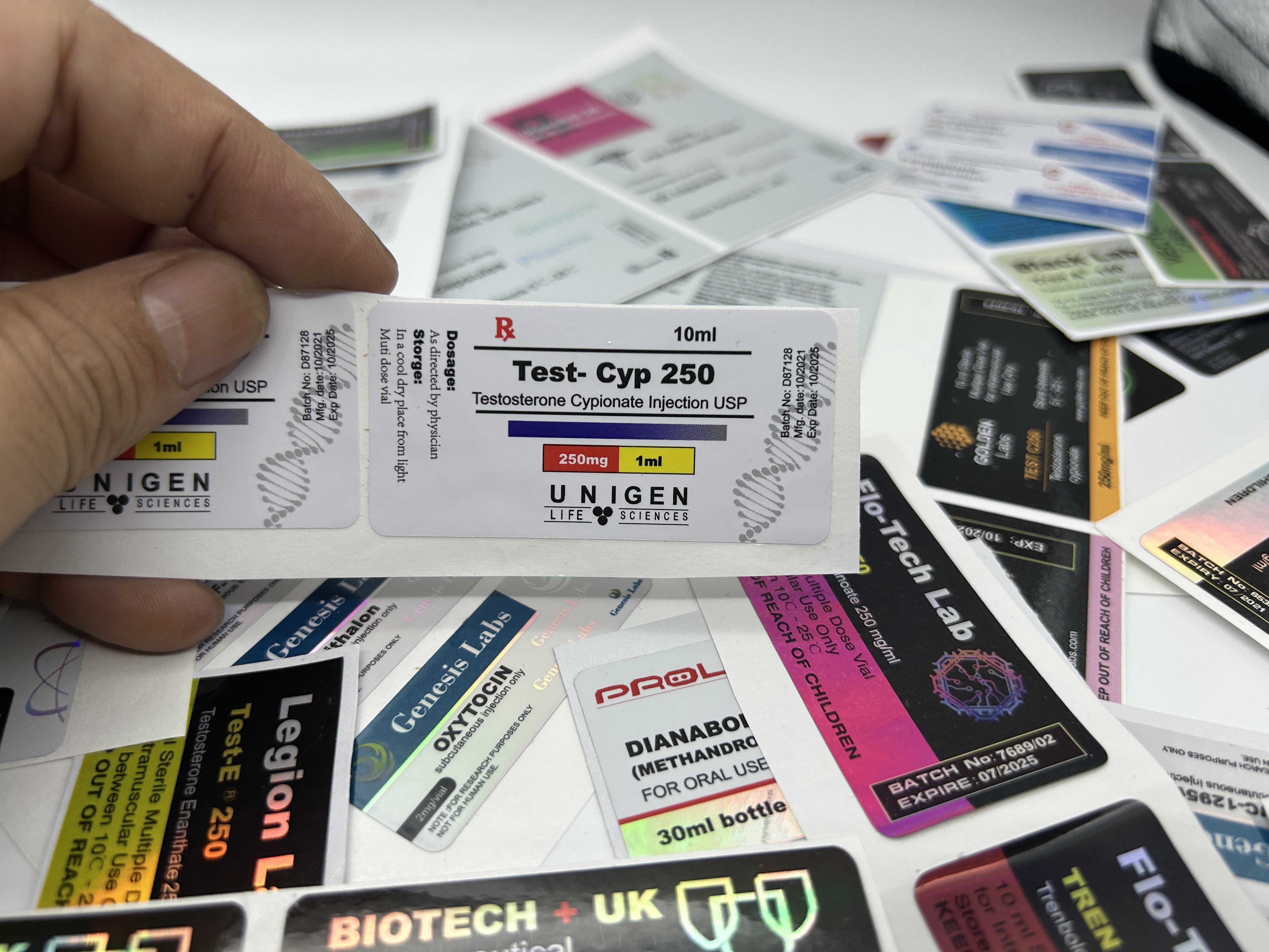 Winstrol Oil Base Pharmaceutical Hologram 10ml Vial 10ml Vial Labels