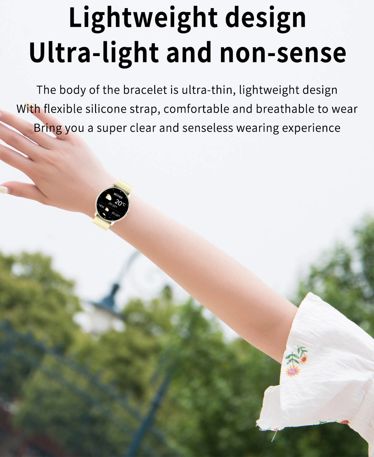 SC7A20 Sensor Bluetooth Smart Watch Blood Pressure IPS Screen 200mAH For Girls