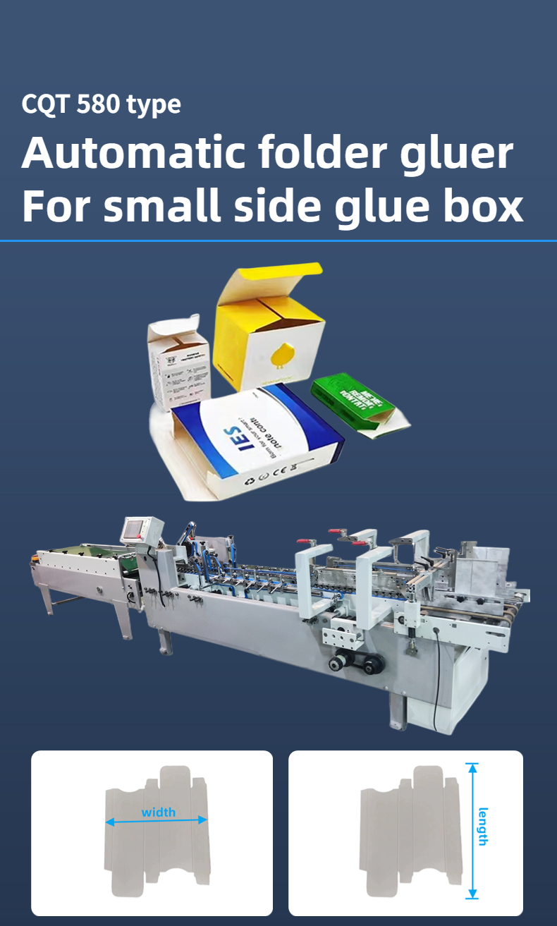 Professional Pneumatic Folder Gluing Machine for 4/6 Corner Box Driven Type Pneumatic