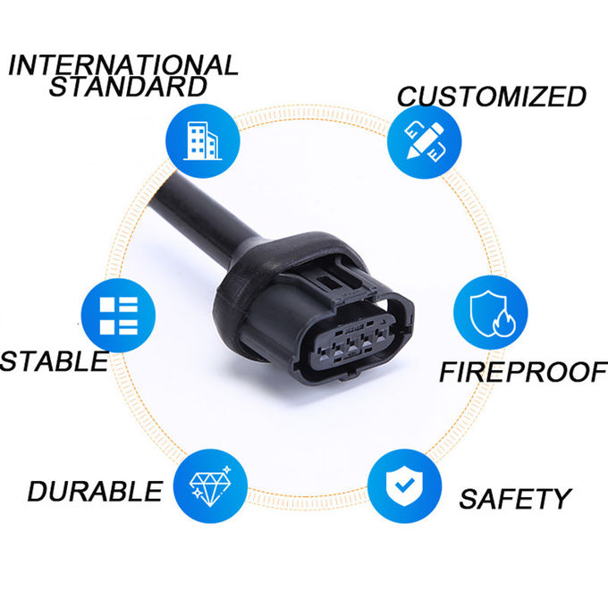 Male To Female 5Pin Waterproof Wire Harness For Car Modification