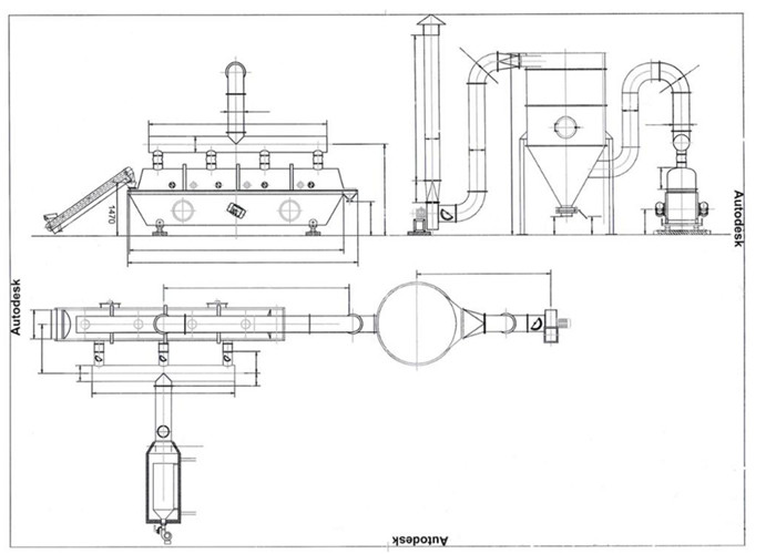PLC Control Fluid Bed Dryer 20 - 1000kg/H 316L For Industrial Use