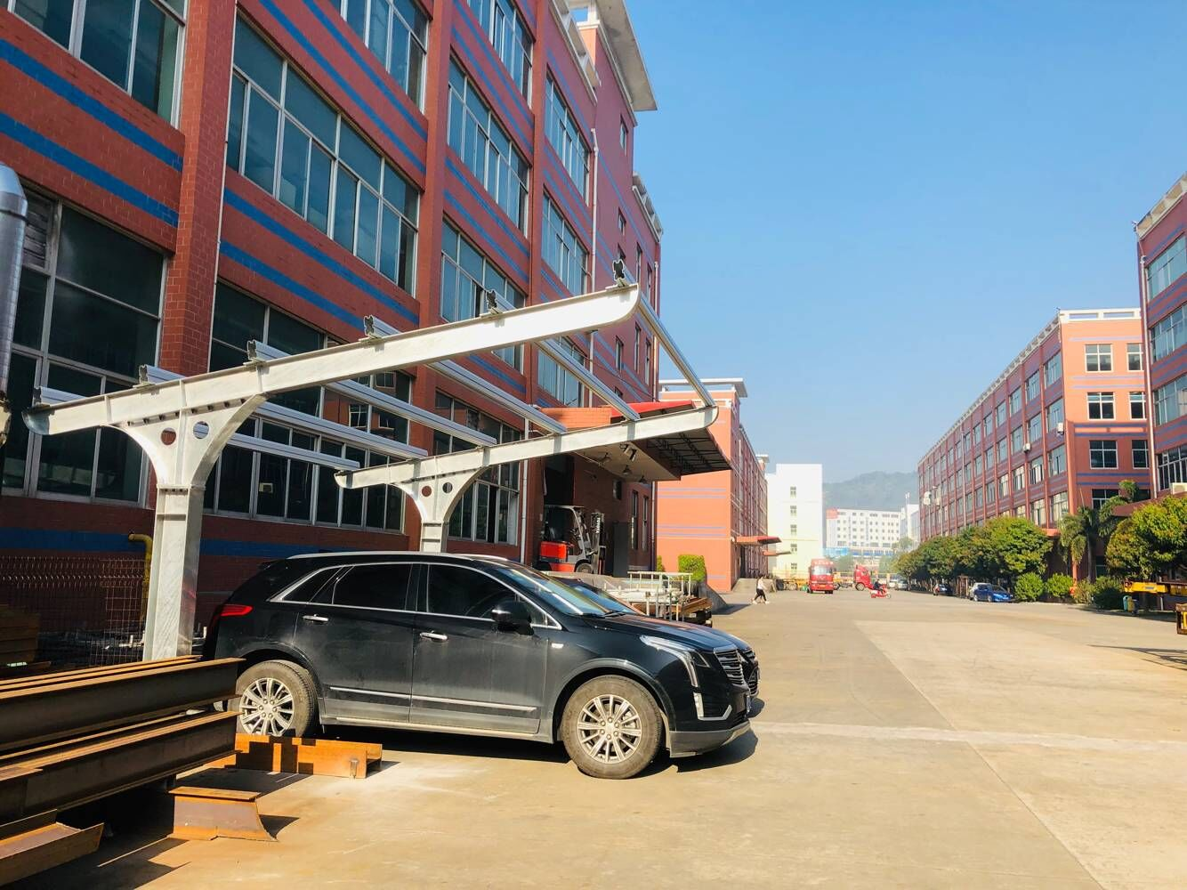 Solar Power Carport Anodized Q235 Solar Steel Carport System for Market