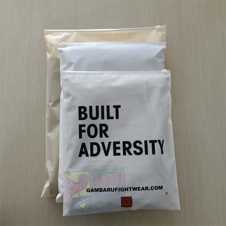 Gravure Printing Zipper Plastic Bag for Garment Packaging Custom Logo and Waterproof