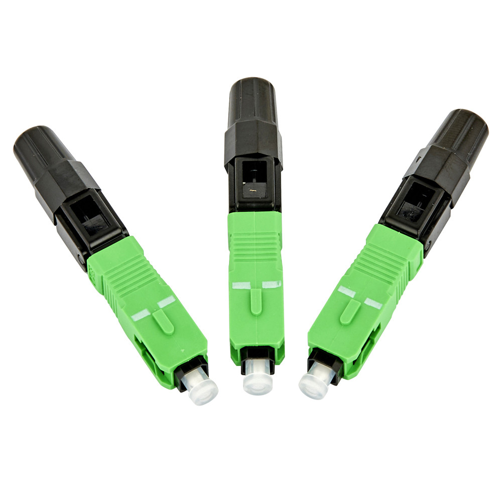 SC APC Fiber Optic Fast Connector, quick assembly fast connect
