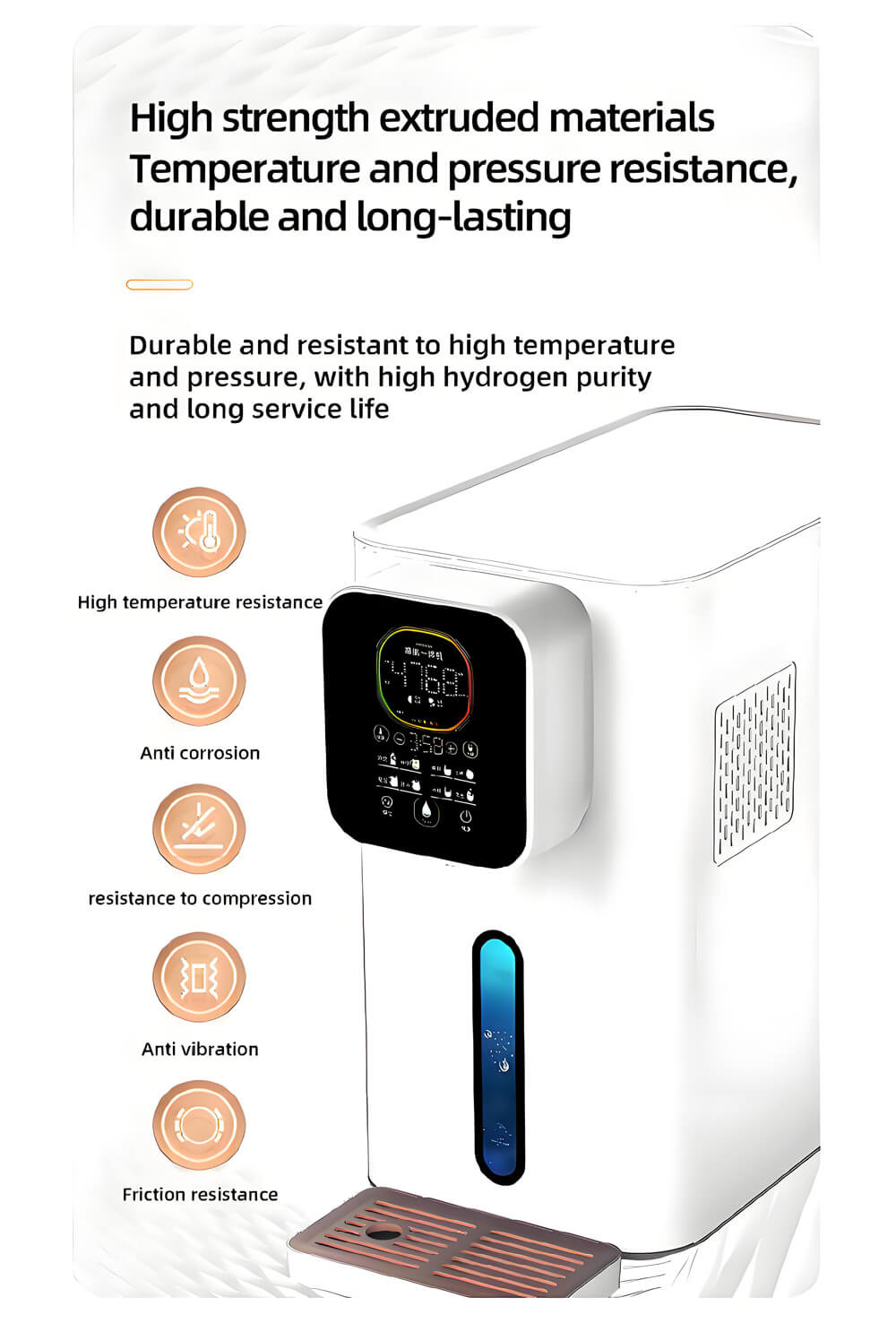 Removes Free Radicals Hydrogen Water Dispenser WEIZI Promotes Cardiovascular Health