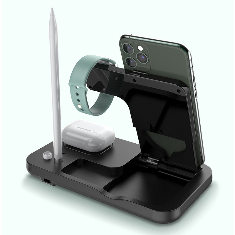Magnetic Qi 10W Custom Wireless Charger Stand Multi Function 3 In 1
