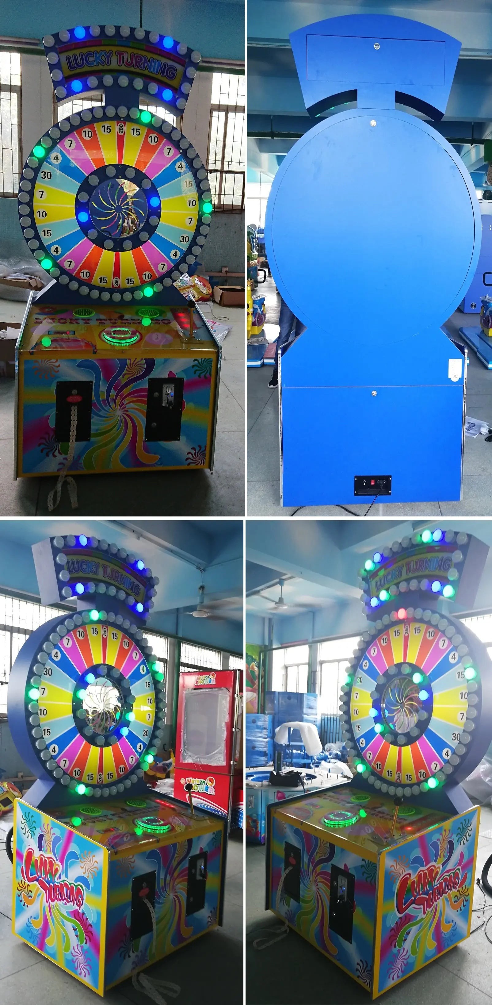 Lucky Spin Turning Lottery Game Machine Indoor Amusement Coin Operated Ticket Redemption Games