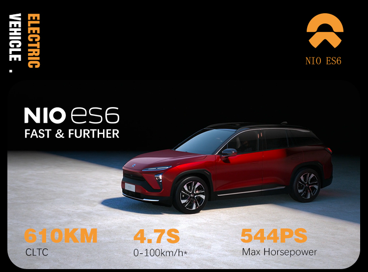 2023 2024 Nio Sport Car 360 Degree Panoramic Image Electric Vehicle Motor Gearbox Controller Pure Electric Car 5 Seats White Body