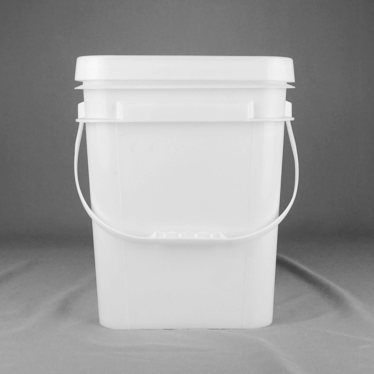 18 Litre Plastic Square Buckets Food Grade Plastic Pail With Lid And Handle