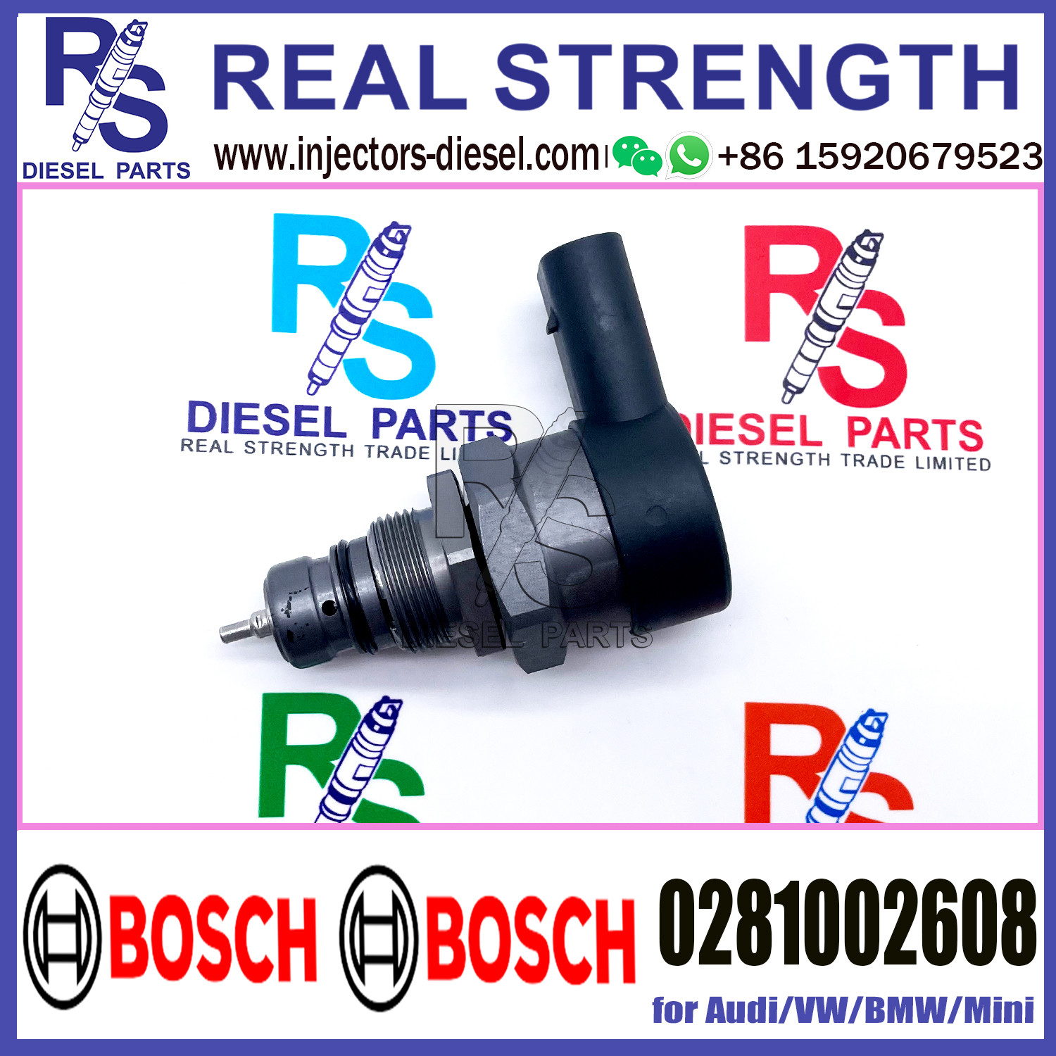 BOSCH Control Valve DRV Regulator Solenoid 0281002608 for Audi/VW/BMW/Mini