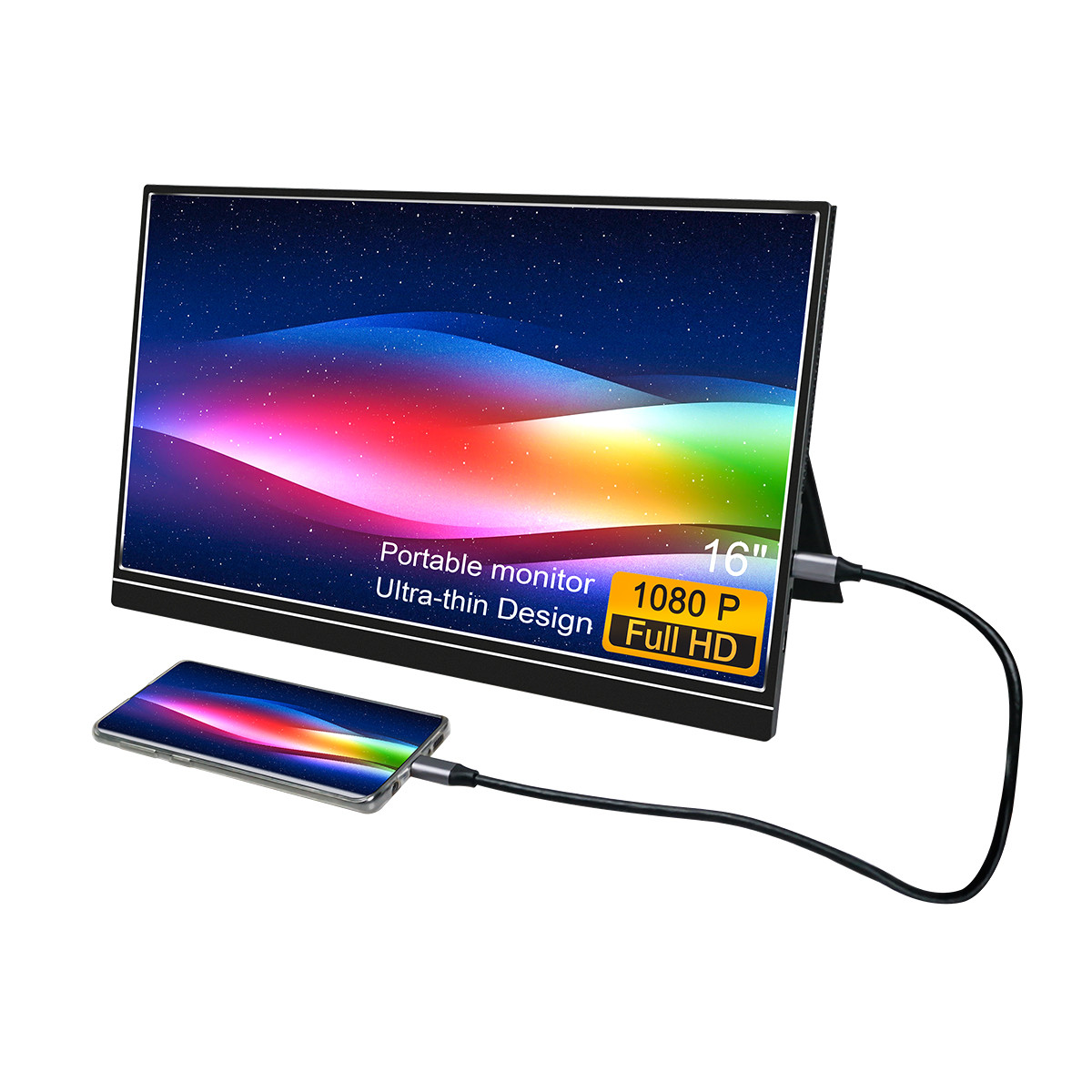 Ultra Light Stereo Surround Speaker 16inches Portable Second Display