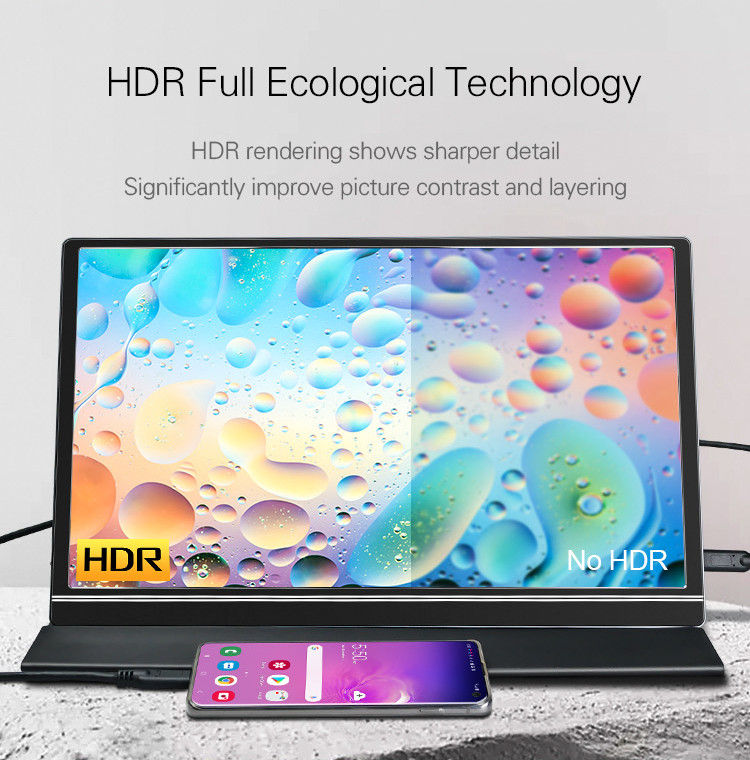 15.6 Inch IPS Synchronized Screen 1080P HDR Portable Gaming Monitor