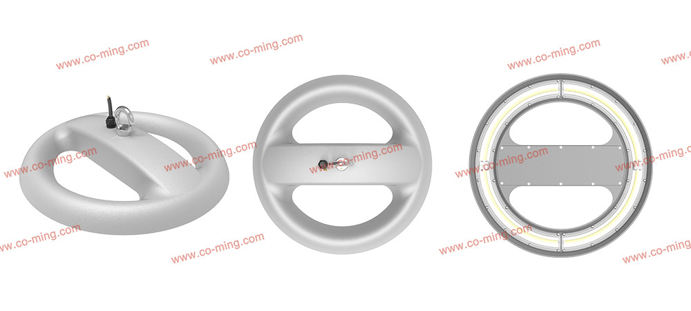 Industrial High Bay LED Lights IP66 IK10 80W 160lm/w 12800lm Public Amenities Lighting