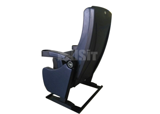 Plastic Outer Back Panel Commercial Theater Seating Flame Retardant Fabric material