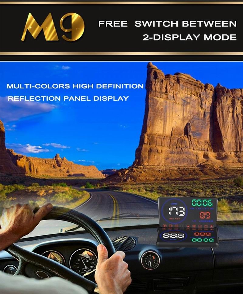 Ouchuangbo Car Head Up Display HUD detector speed projector on the windshield Speedometer Alarm