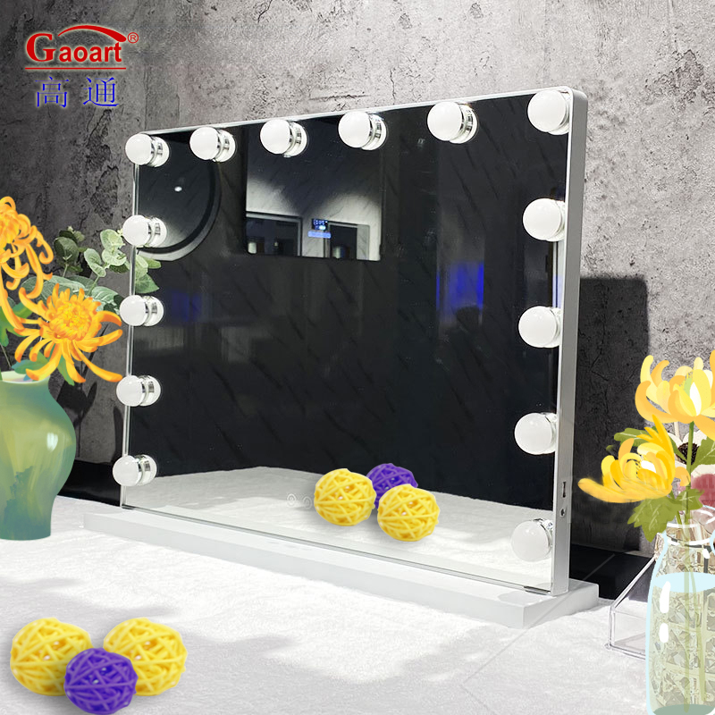 Full Body Hollywood Chorome LED Cosmetic Mirror for Makeup Processing Customization