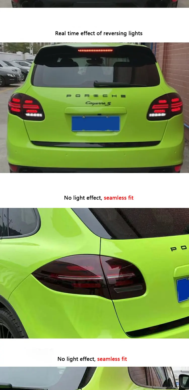 For Porsche Cayenne 958.1 2011-2014 Led Tail Lights Upgraded New Car Taillights Flowing Light Turn Signal Plug And Play