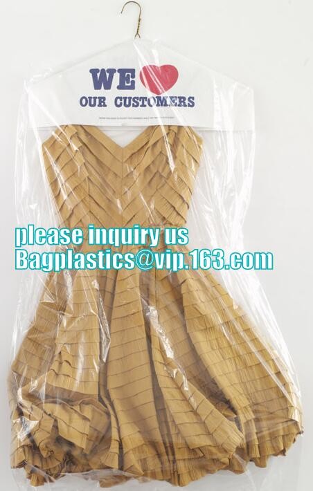 garment packaging bag cover dry clean poly garment bag rolls,laundry dry cleaning garment bag,Clear Polythene 21x4x54'',