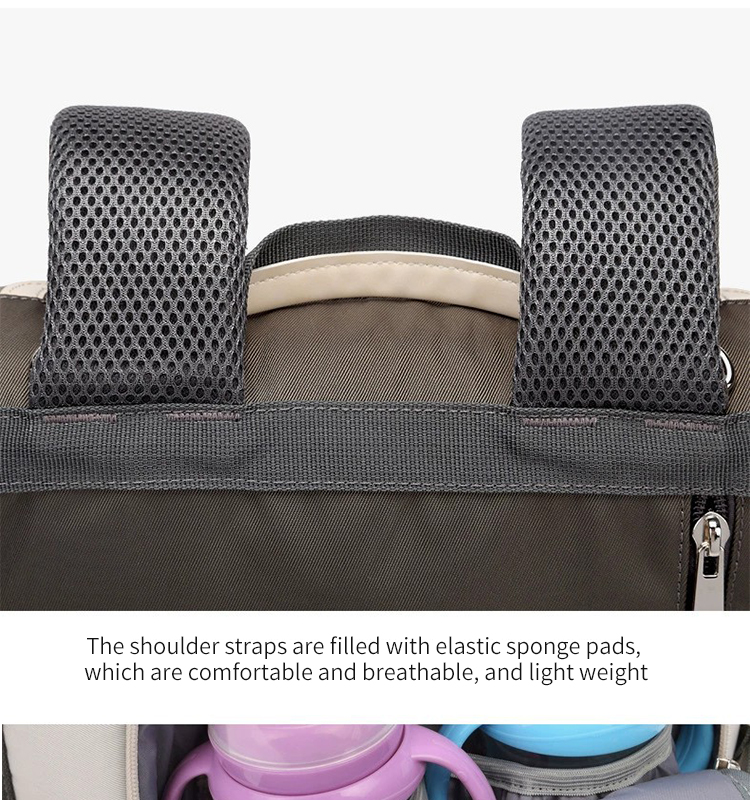 ISO9001 Softback Multifunction Travel Diaper Bag Backpack Water Resistant