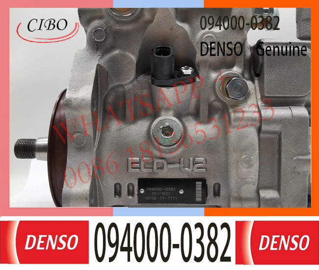 094000-0382 SAA6D125E-3 Engine Fuel Pump 094000-0565 For KOMATSU 6156-71-1111 PC400-7