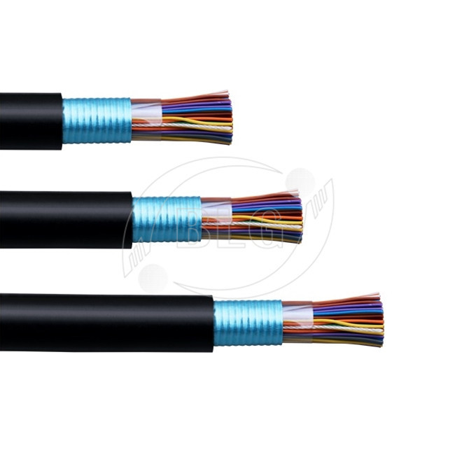 PE Sheath Telephone Line Cable , 50 / 100 Pairs Phone Line Cable For Secruity Monitor