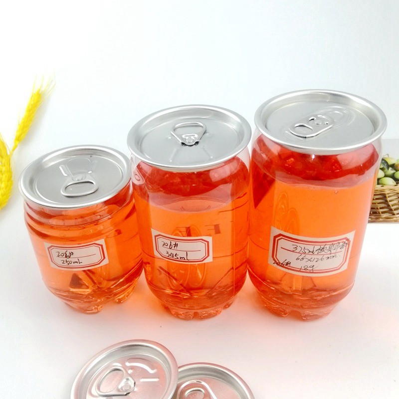 206# 57mm Disposable Plastic Beverage Cans For Juice