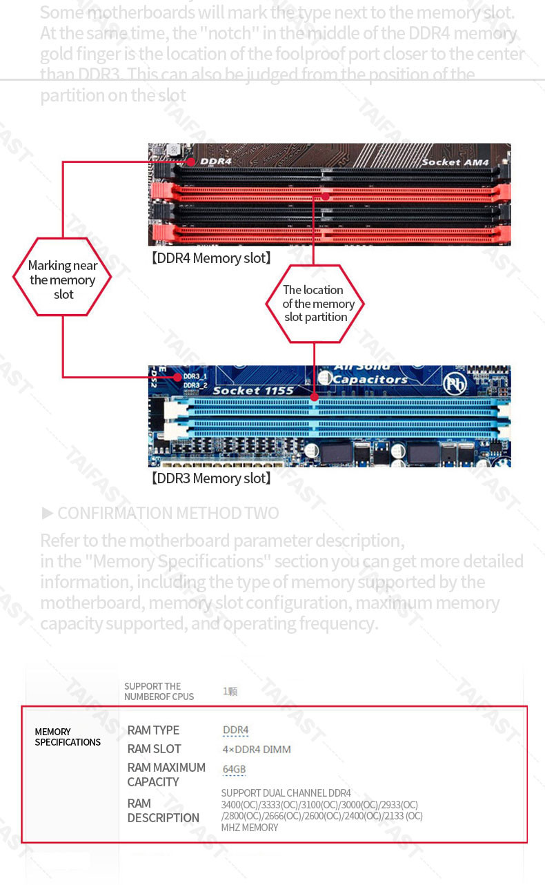 2GB PC DDR3 Ram For Desktop PC3-12800 Memory Ram Taifast 1600MHZ 1.5V