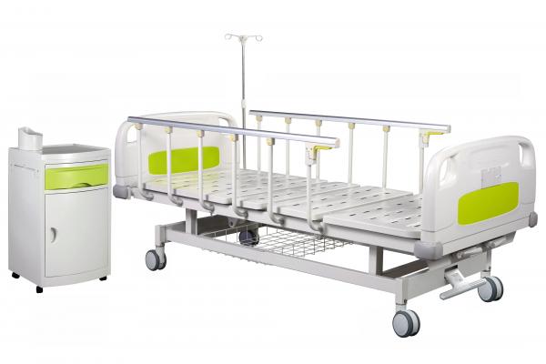 Quality Central Brakes 50 Degrees Manual Crank Hospital Bed for sale