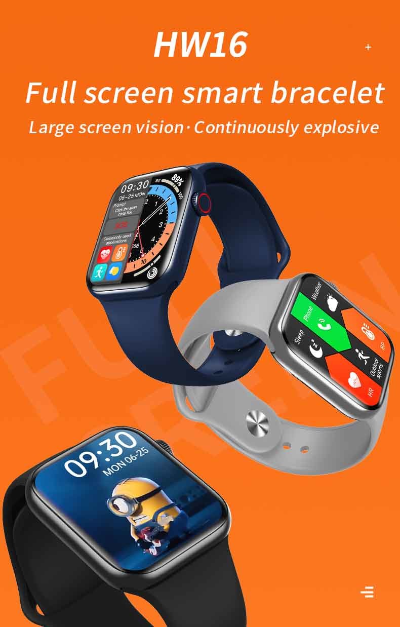 44mm 1.72" Heart Rate Bluetooth Fitness Watch Pk IWO12 W26