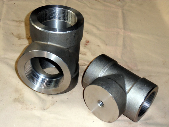 90DEG 45DEG Forged Steel Elbow ASME B16.11 Elbow Cap Tee 3000LB Threaded SW