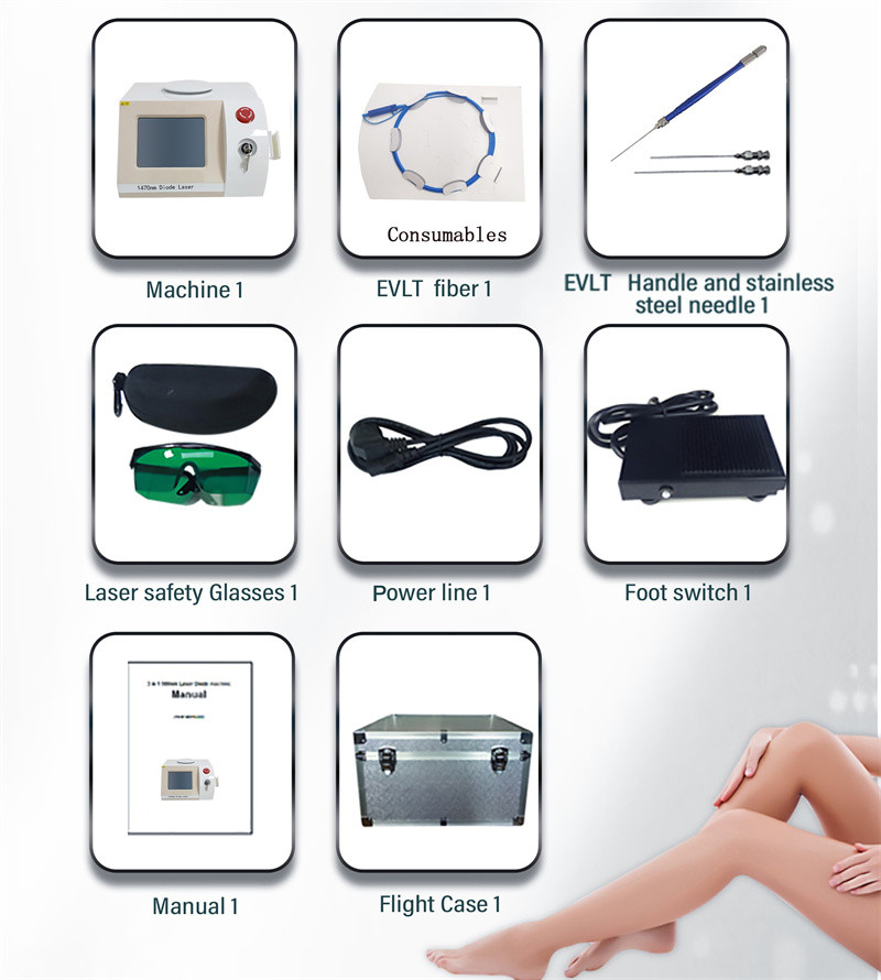 Fiber Laser Fat Reduction Portable Diode Laser Machine 980nm 1470nm Optical Laser