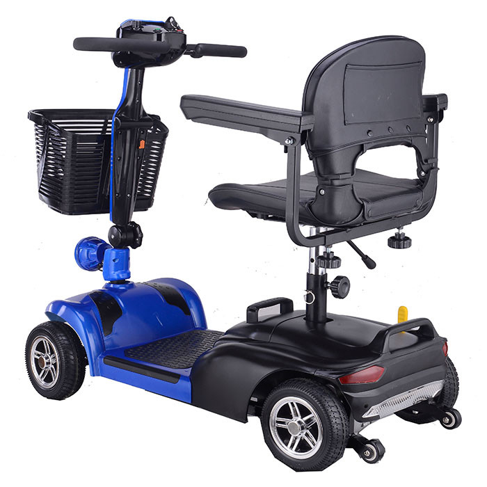 6 Inch Four Wheel Adult Motorized Mobility Scooter 500w With Removable Seat