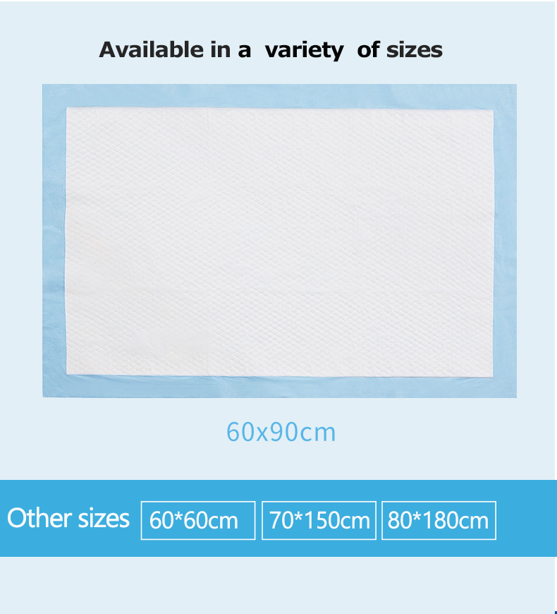 60x90cm Cotton Ultra Thin Super Dry Adult Under Pad for Hospital or Household Drying