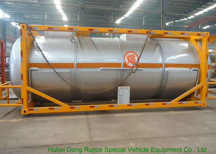 20FT Steam Heating Insulated Tank Container Stanless Steel For Yellow Phosphorus P4