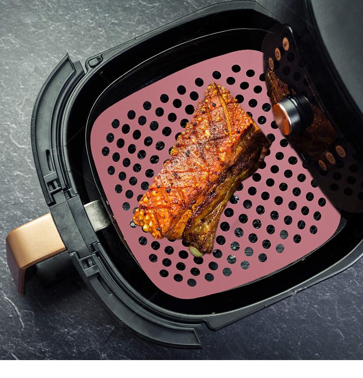 Food Grade Silicone Air Fryer Baking Mat Nonstick Multi Color