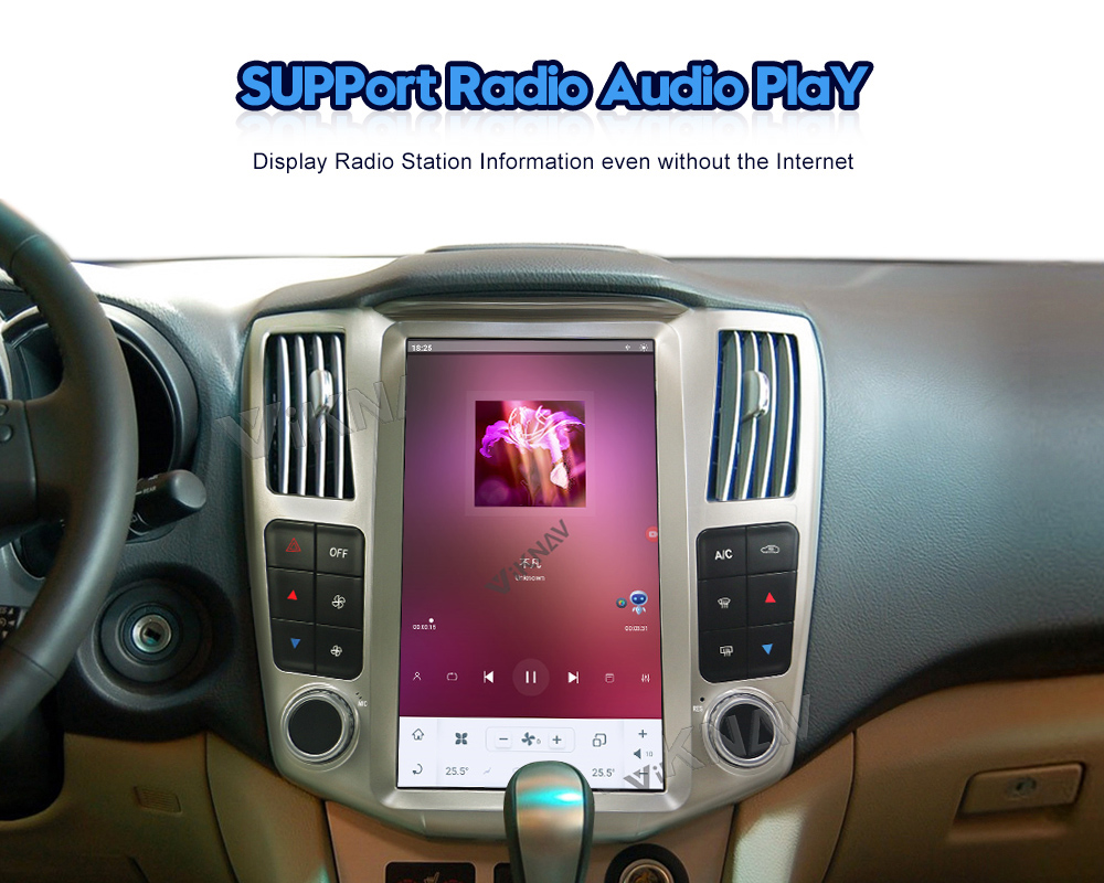 12.1 Inch Full Screen Android Car Radio For Lexus RX RX300 RX330 RX350 RX400H