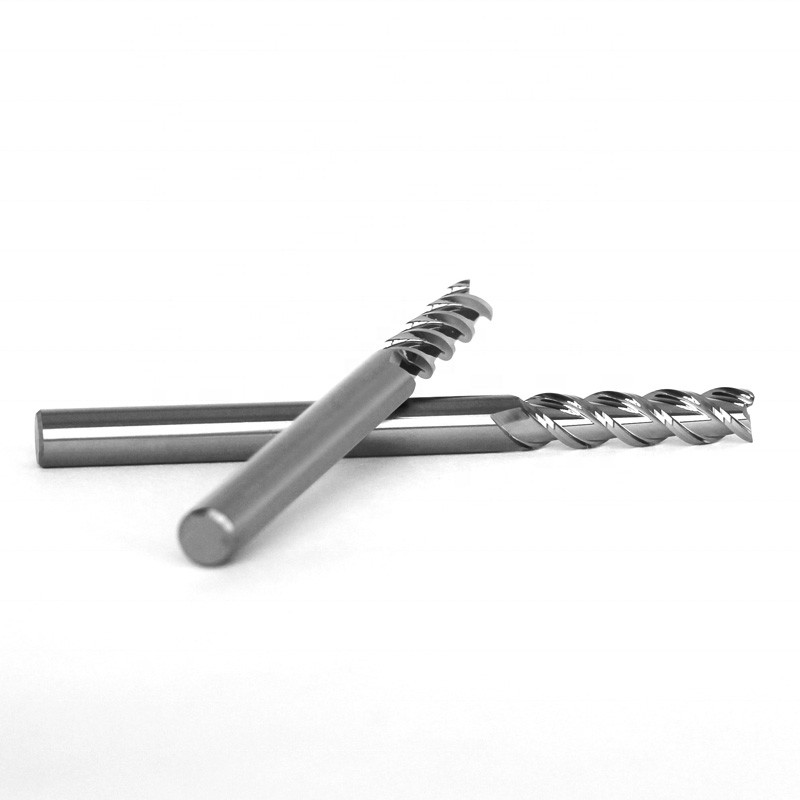 High Finish Tungsten Carbide 8mm End Mill Without Coating For Aluminum