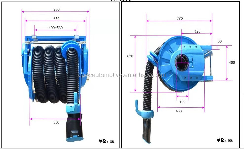 AA4C Exhaust extracting system auto Exhaust gas system Vehicle Exhaust Emission Automobile Waste emission treatment