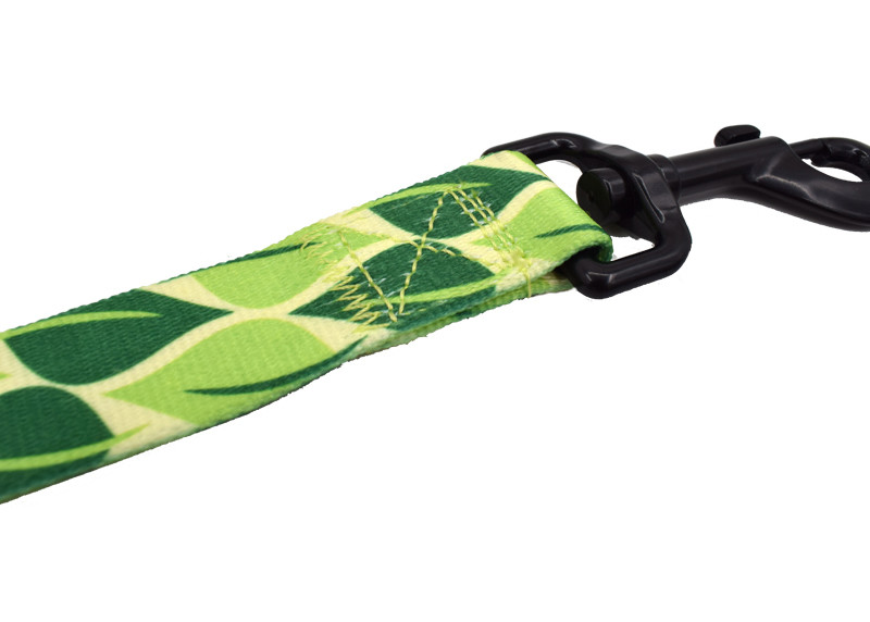 Green / Red Easy Close Nylon Dog Leash , Durable Small / Large Dog Leash
