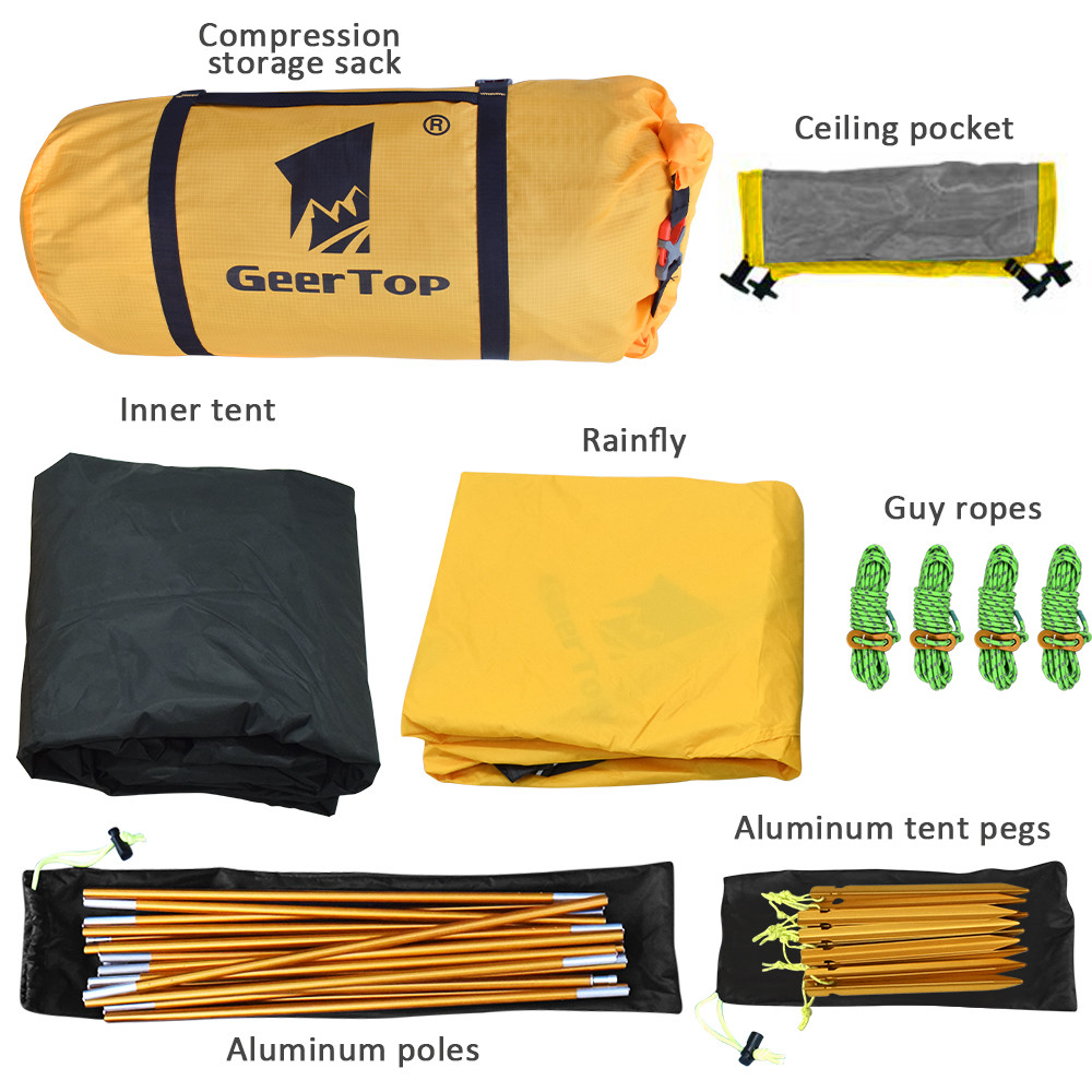 82x63 inches 210T Polyester Outdoor Camping Tent