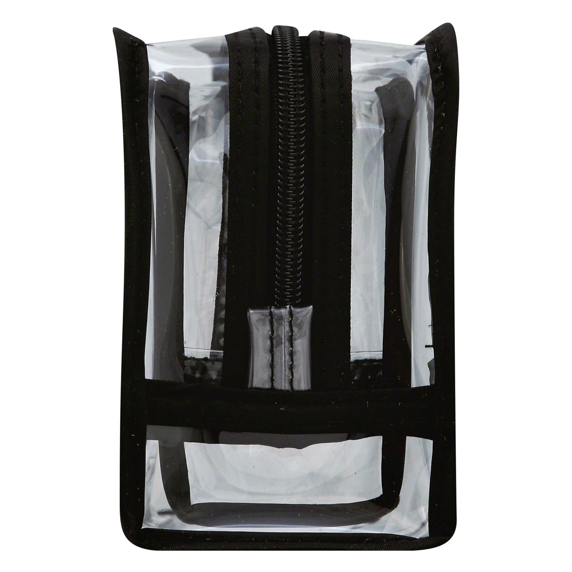 Cosmetic Makeup Toiletry Clear PVC Travel Bath Wash Bag Holder Pouch Kit black
