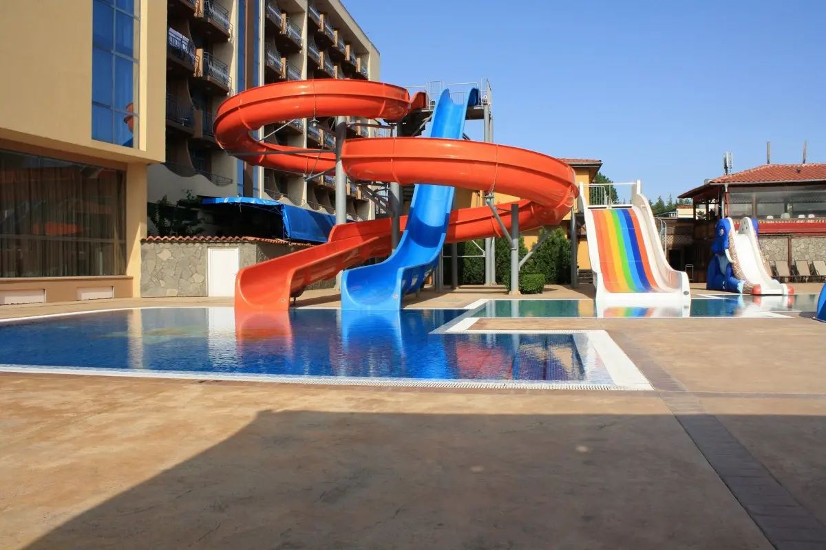 1 Person Fiberglass Water Slides 5 meters Height