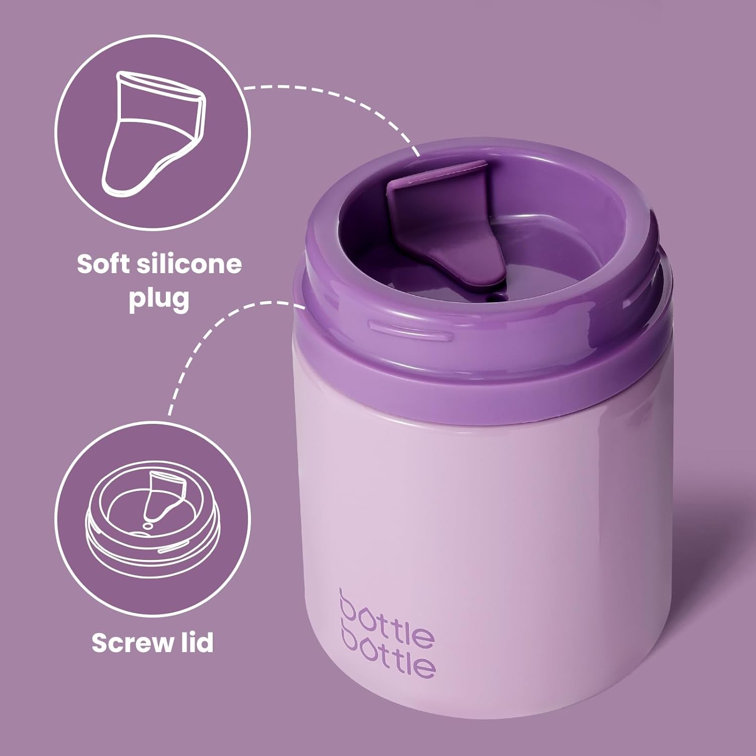 Microwave And Dishwasher Safe 2 In 1 Stainless Steel Double Wall Tumbler 13.5 Ounces
