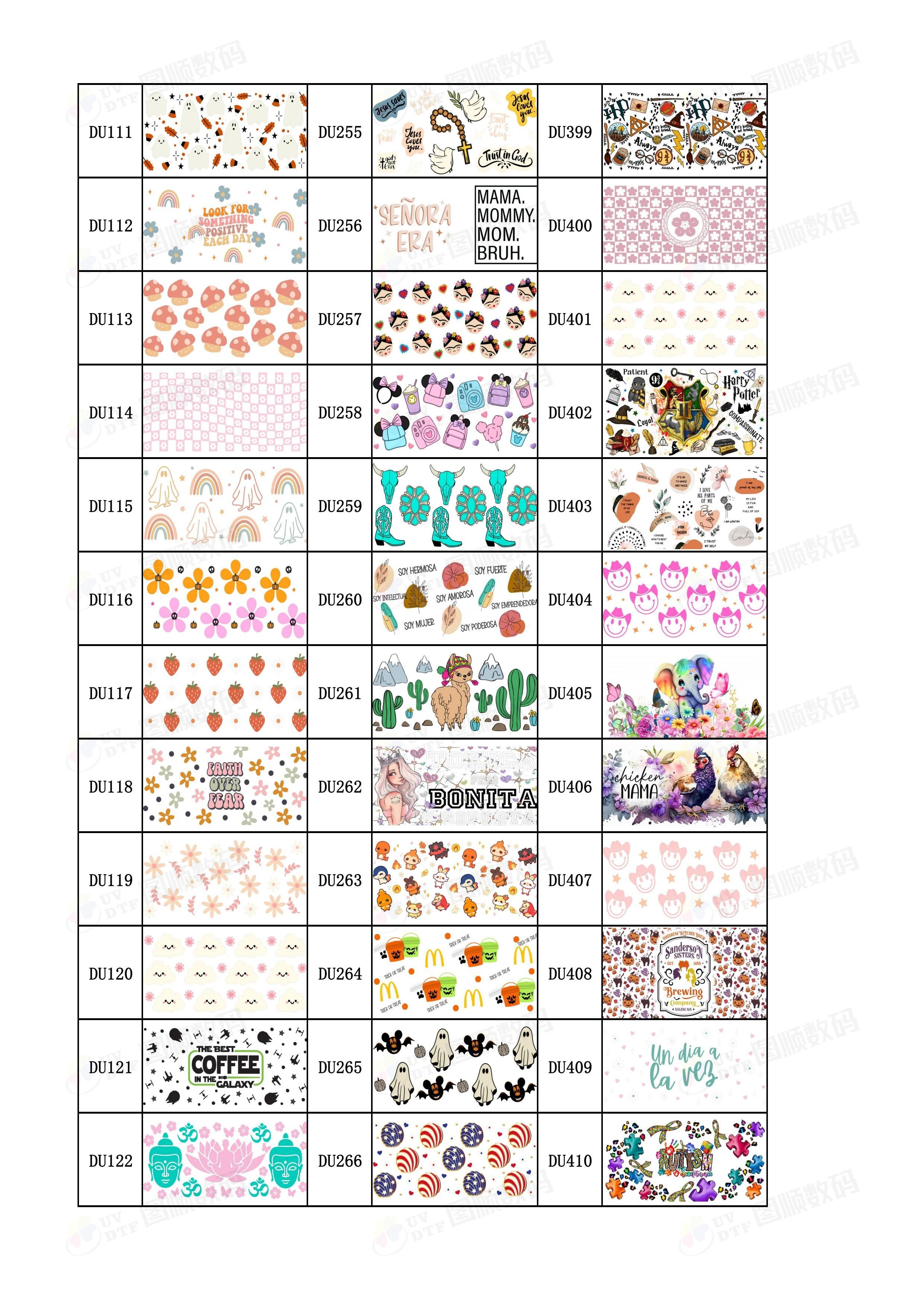 16Oz Digital UV Printing DTF Tumbler Wraps Printable Transfer Paper For Glass