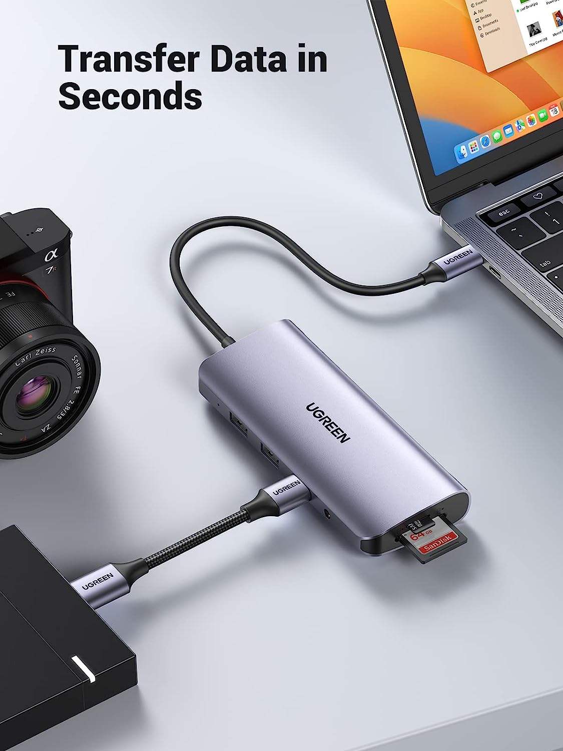 USB C Hub, 10-in-1 USB-C Docking Station, 4K-HDMI& VGA Dual Monitor, 1Gbps Ethernet,100W PD, 3 3.0 Ports,3.5mm Audio Jack