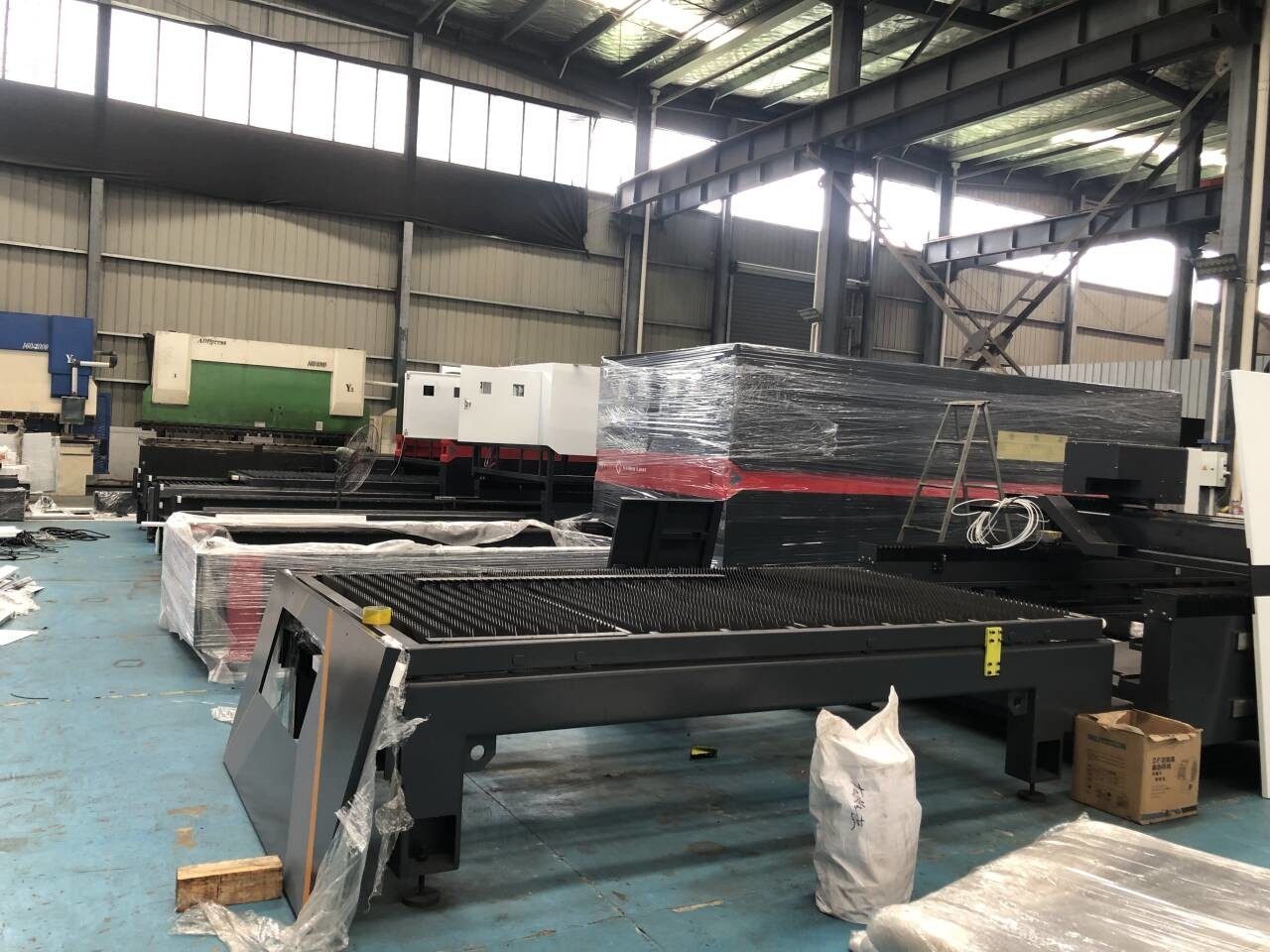Dual Drive Rack Pinion Transmission System Exchange Table Laser Cutting Machine With BOCHU Control System
