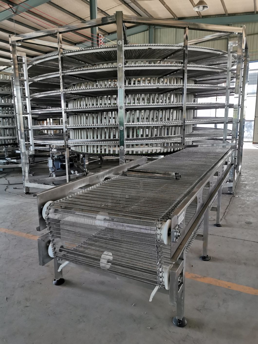 Bakery Production Line Spiral Cooler Equipment Tower Sale