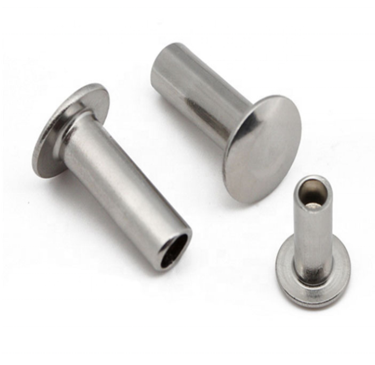 Custom Pan Head Semi Hollow Stainless Steel Rivet For Helmet
