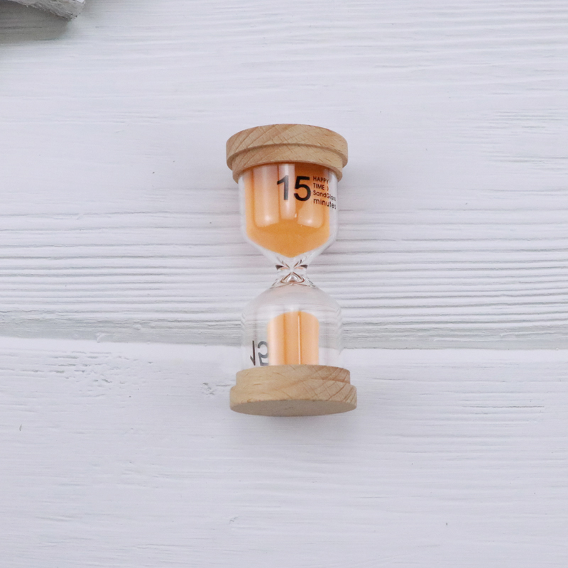 30 Second - 30 Minutes Small Hourglass Colorful Hourglass Wood OEM / ODM